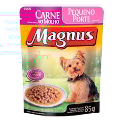Ração Úmida Magnus Sabor Carne Para Cães Adultos De Pequeno Porte - 85G