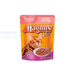 Ração Úmida Magnus Sabor Salmão Para Gatos - 85G