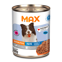 Ração Úmida Max Cães Adultos Patê Carne E Frango - 280G