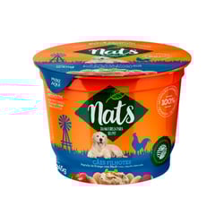 Ração Úmida Nats Papinha Sabor Frango E Maçã Para Cães Filhotes - 245G