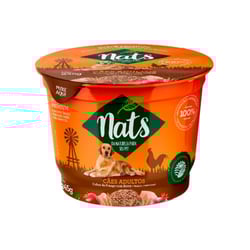 Ração Úmida Nats Para Cães Adultos Sabor Frango E Arroz - 245G