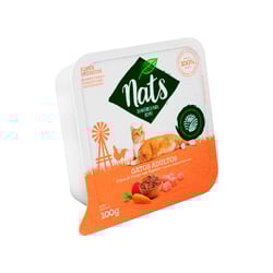 Ração Úmida Nats Sabor Frango E Vegetais 100G Para Gatos Adultos