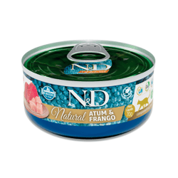 Ração Úmida N&D Natural Atum E Frango Para Gatos Adultos - 1 Unidade 70G