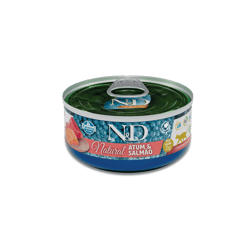 Ração Úmida N&D Natural Atum E Salmão Para Gatos Adultos - 70G