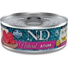 Ração Úmida N&D Natural Atum Para Gatos - 80G