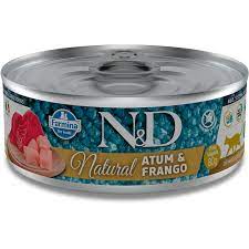Ração Úmida N&D Natural Gatos Atum E Frango - 80G