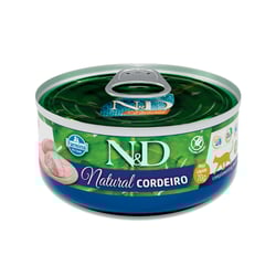 Ração Úmida N&D Natural Gatos Sabor Cordeiro 70G - 1 Unidade