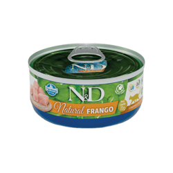 Ração Úmida N&D Natural Para Gatos Frango - 70G