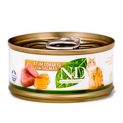 Ração Úmida N&D 70G Atum Com Salmão Para Gatos