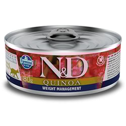 Ração Úmida N&D Quinoa Controle De Peso Para Gatos Adultos - 80G