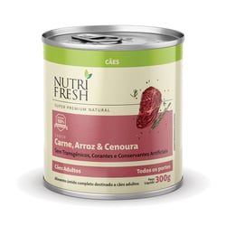 Ração Úmida Nutrifresh Para Cães Sabor Carne, Arroz E Cenoura - 300G - 1 Unidade