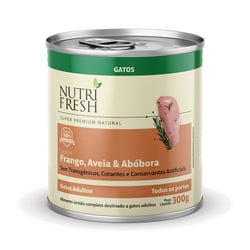 Ração Úmida Nutrifresh Sabor Frango, Aveia E Abóbora Para Gatos - 300G - 300 Gramas