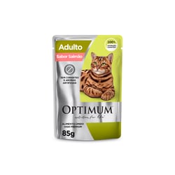 Ração Úmida Optimum Gatos Adultos Salmão 85G - 1 Sachê