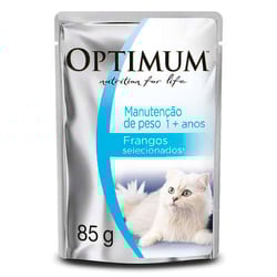 Ração Úmida Optimum Para Gatos Frango 85G - 1 Unidade
