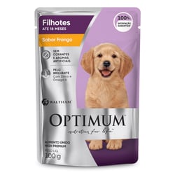 Ração Úmida Optimum Sabor Frango Para Cães Filhotes - 100G