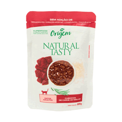 Ração Úmida Origem Natural Tasty Para Gatos Adultos - Carne 85G