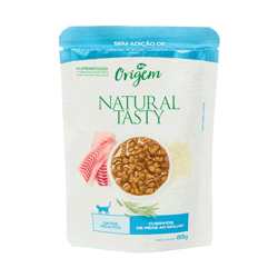 Ração Úmida Origem Natural Tasty Para Gatos Adultos Sabor Peixe - 85G