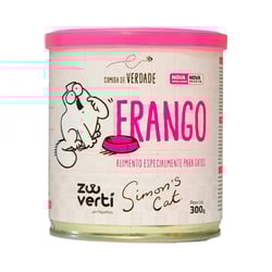 Ração Úmida Papapets Para Gatos Simon Cat Frango - Lata 300G