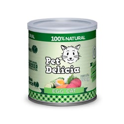 Ração Úmida Pet Delícia Egg Cat Vegetariano Com Ovos 320G Para Gatos