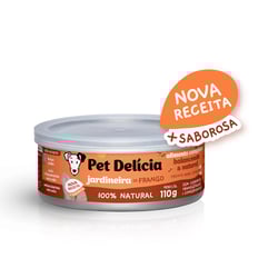 Ração Úmida Pet Delícia Jardineira De Frango Para Cães Adultos - 110G - 110 Gramas