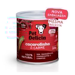 Ração Úmida Pet Delícia Para Cães Caçarolinha De Carne - 110G Ou 320G - 320 Gramas