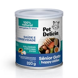 Ração Úmida Pet Delícia Senior Frango Para Gatos 7+ - 320G