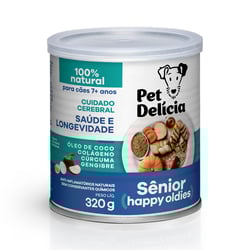 Ração Úmida Pet Delícia Senior Happy Oldies Para Cães Idosos +7 Anos - 320G