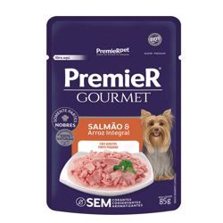 Ração Úmida Premier Gourmet Sabor Salmão Para Cães Adultos De Pequeno Porte - 85G - 1 Unidade