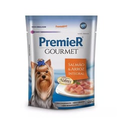 Ração Úmida Premier Gourmet Salmão E Arroz Integral Para Cães - 100G
