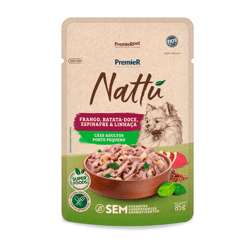 Ração Úmida Premier Nattu Frango E Batata-Doce Para Cães Adultos De Porte Pequeno - 85G