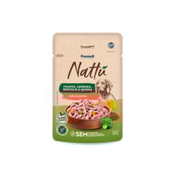 Ração Úmida Premier Nattu Frango E Vegetais Para Cães Filhotes - 85G - 1 Unidade