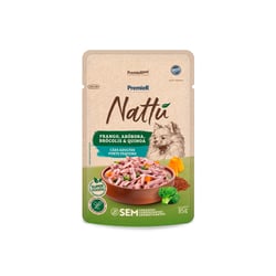 Ração Úmida Premier Nattu Para Cães Adultos Sabor Frango, Abóbora, Brócolis E Quinoa - 85G - 1 Unidade