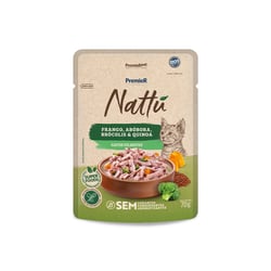 Ração Úmida Premier Nattu Para Gatos Filhotes Sabor Frango, Abóbora, Brócolis E Quinoa - 70G - 1 Unidade