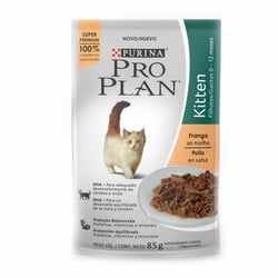 Ração Úmida Pro Plan Frango Ao Molho Para Filhotes De Gato - 85G