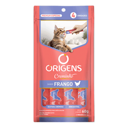 Ração Úmida Pure Creminho Origens Frango 60G Para Gatos