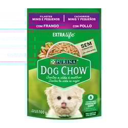 Ração Úmida Purina Dog Chow Filhotes Raças Pequenas Frango - 100G