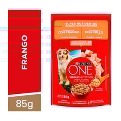 Ração Úmida Purina One Para Cães Adultos E Filhotes Sabor Frango 85G - 1 Unidade