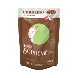 Ração Úmida Quatree Supreme Adulto Para Cães Sabor Cordeiro - 1 Sachê 100G