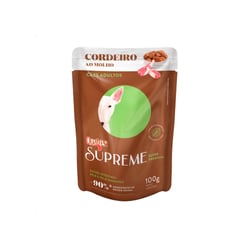 Ração Úmida Quatree Supreme Para Cães Adultos Sabor Cordeiro - 100G
