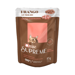 Ração Úmida Quatree Supreme Sabor Frango Para Gatos Adultos - 85G