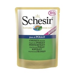 Ração Úmida Schesir Kitten Filé De Frango Para Gatos Filhotes - 1 Sachê