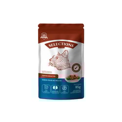 Ração Úmida Selections For Pets Para Gatos Adultos Sabor Peixe - 85G - 1 Unidade
