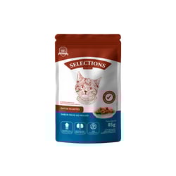 Ração Úmida Selections For Pets Para Gatos Filhotes Sabor Peixe Ao Molho - 1 Sachê De 85G - 1 Unidade