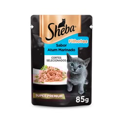 Ração Úmida Sheba Para Gatos Filhotes Sabor Atum Marinado - 85G Sachê