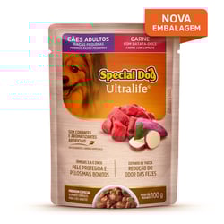 Ração Úmida Special Dog Ultralife Para Cães Adultos De Porte Pequeno Sabor Carne Ao Molho - 100G