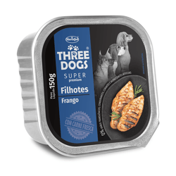 Ração Úmida Three Dogs Special Filhotes Patê 150G - 1 Unidade