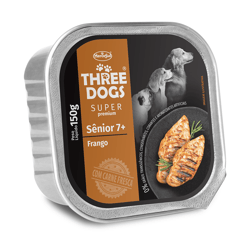 Ração Úmida Three Dogs Special Sênior Patê - 150G