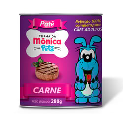 Ração Úmida Turma Da Mônica Patê Para Cães Adultos Sabor Carne - 280G
