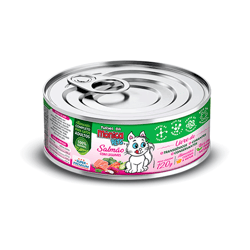 Ração Úmida Turma Da Mônica Salmão Com Legumes Para Gatos - 120G