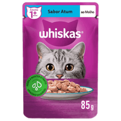 Ração Úmida Whiskas Atum Gatos Adultos - 85G